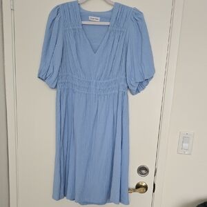 Calvin Klein Light Blue Midi Dress